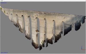 Modellazione del Ponte delle Torri di Spoleto